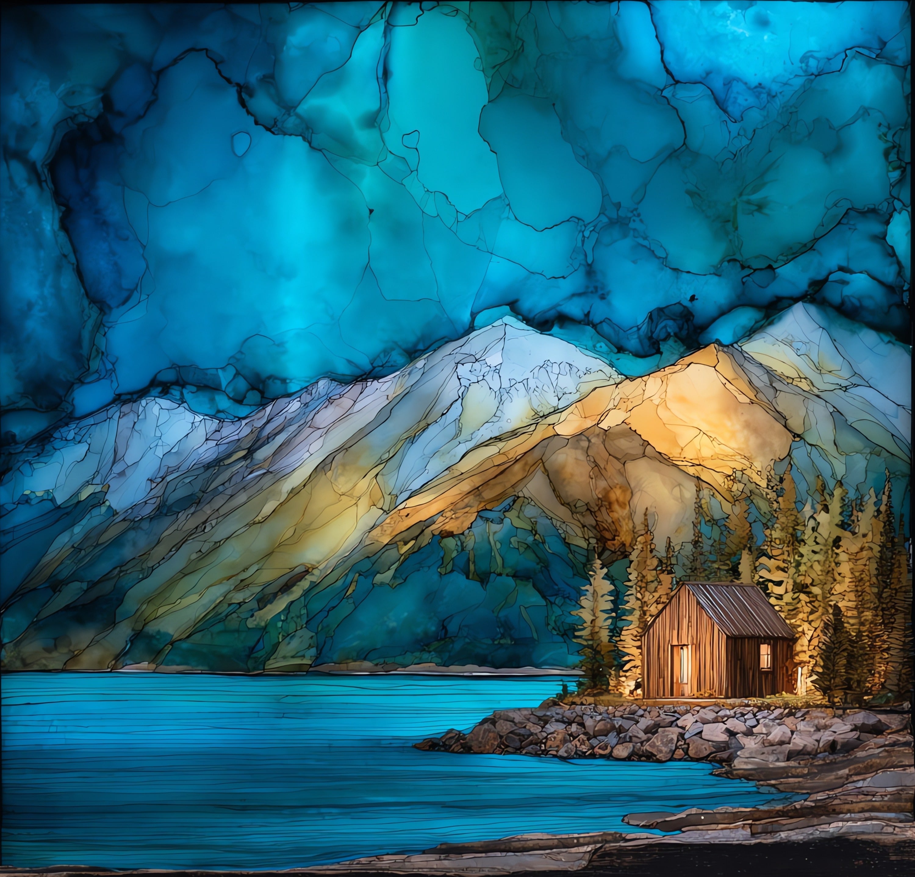 Kachemak Bay State Park — ceramic art tile