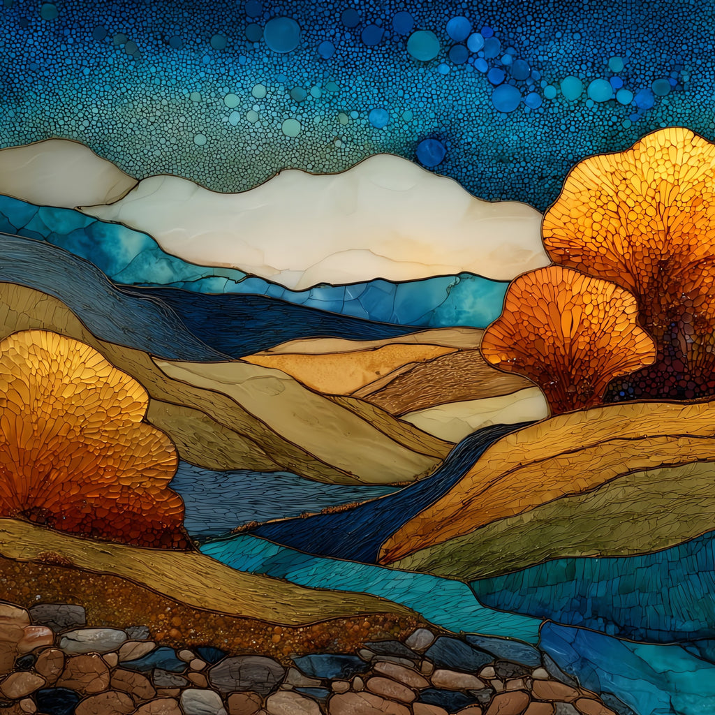 the Flint Hills — ceramic art tile