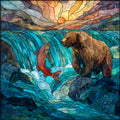 Brooks Falls — ceramic art tile