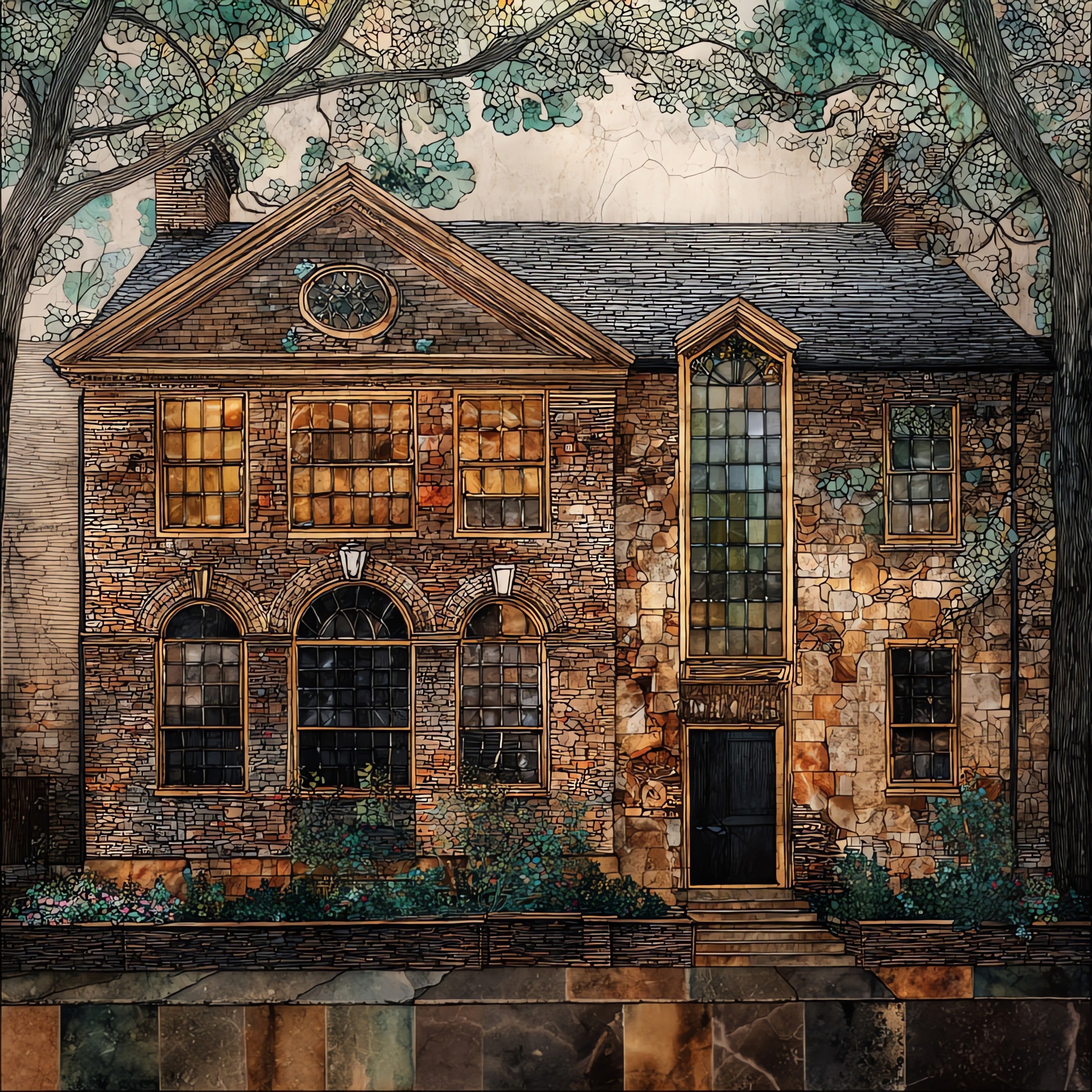 the Princeton Morven Museum — ceramic art tile