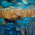 bull Moose — ceramic art tile