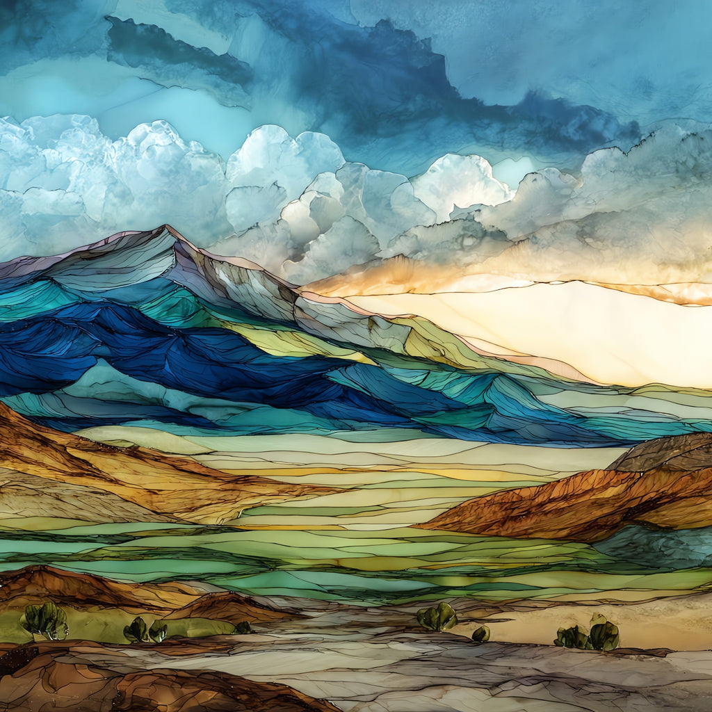 Monitor Valley big sky — ceramic art tile