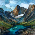 Gannett Peak — ceramic art tile
