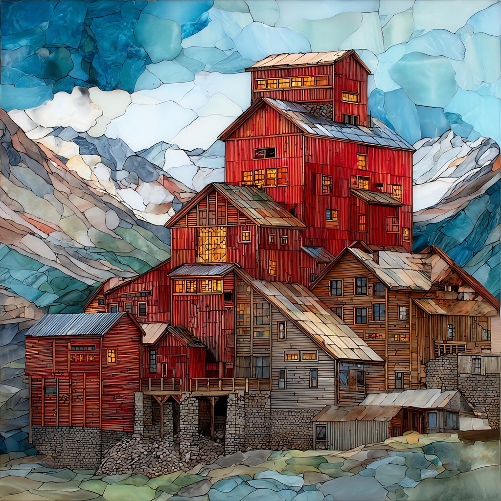 the Kennecott Mill Town — ceramic art tile