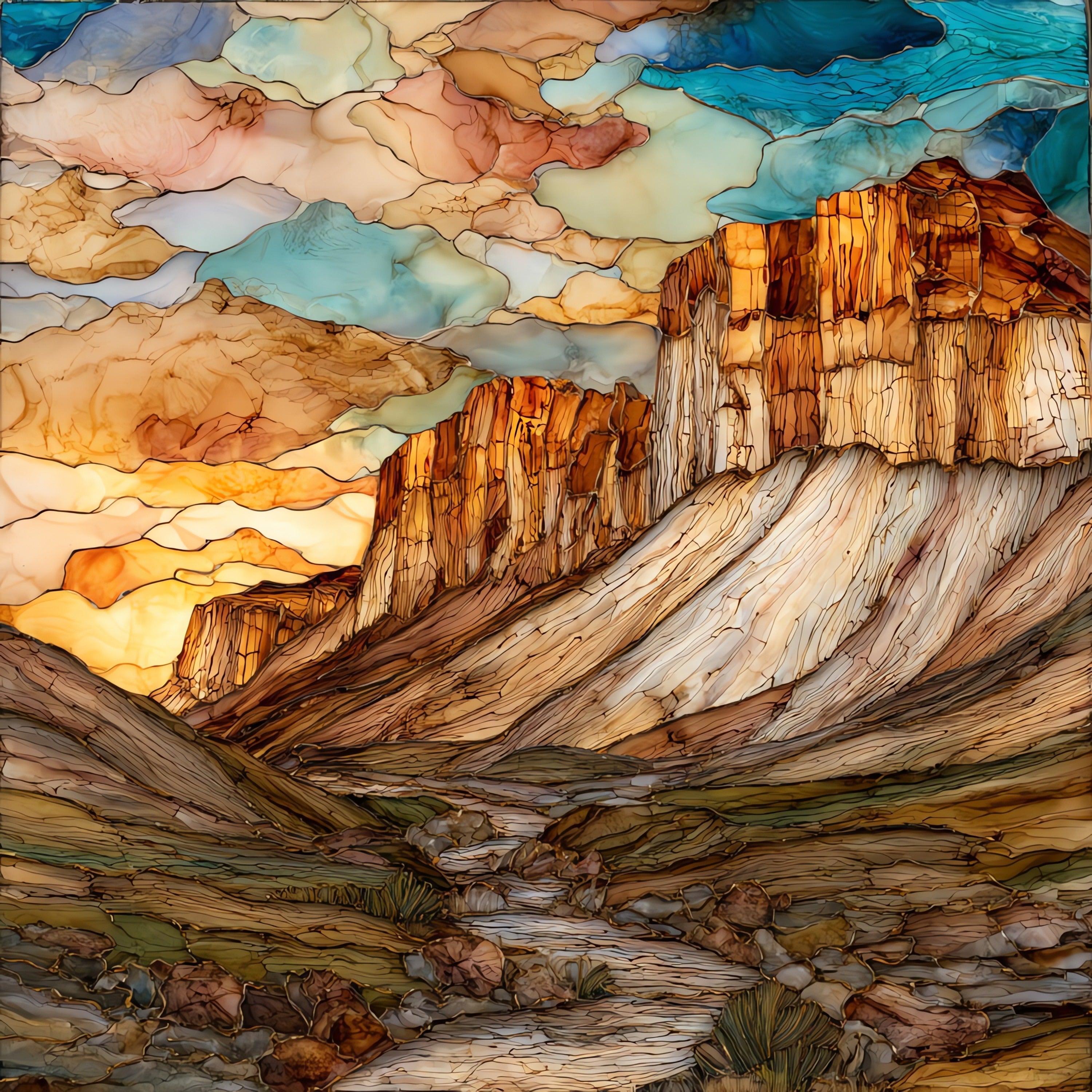 Red Rock Canyon State Park — ceramic art tile