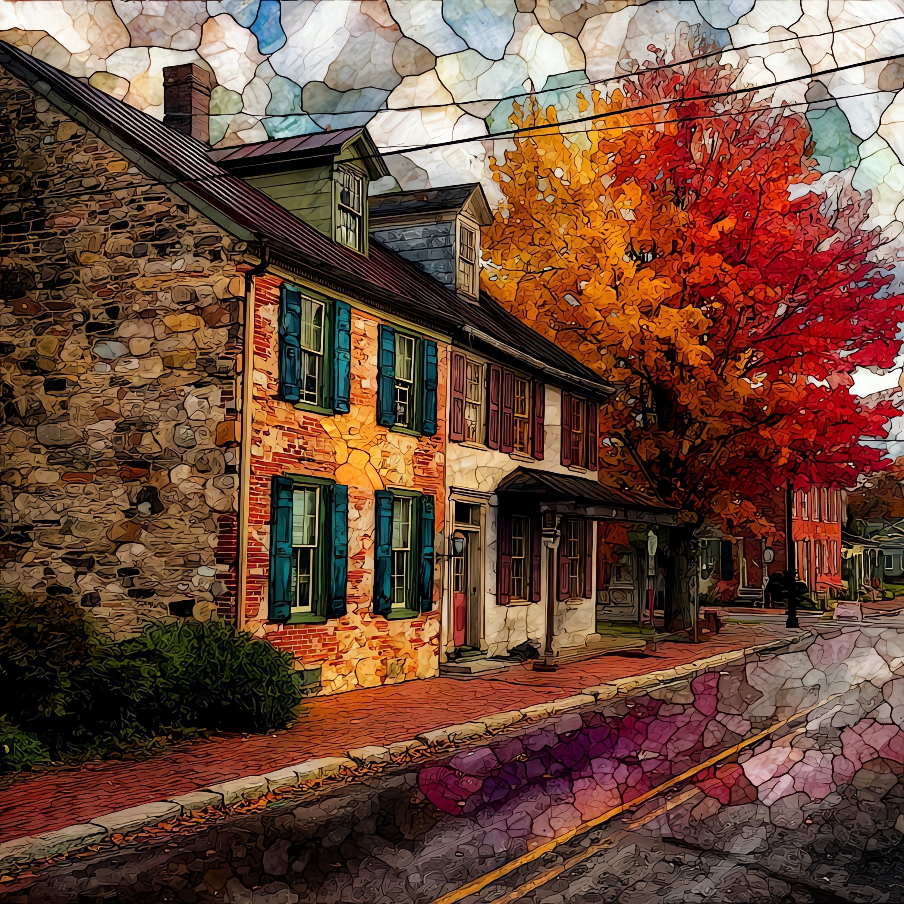 Sharpsburg main street near — ceramic art tile