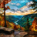 a Cherokee National Forest — ceramic art tile