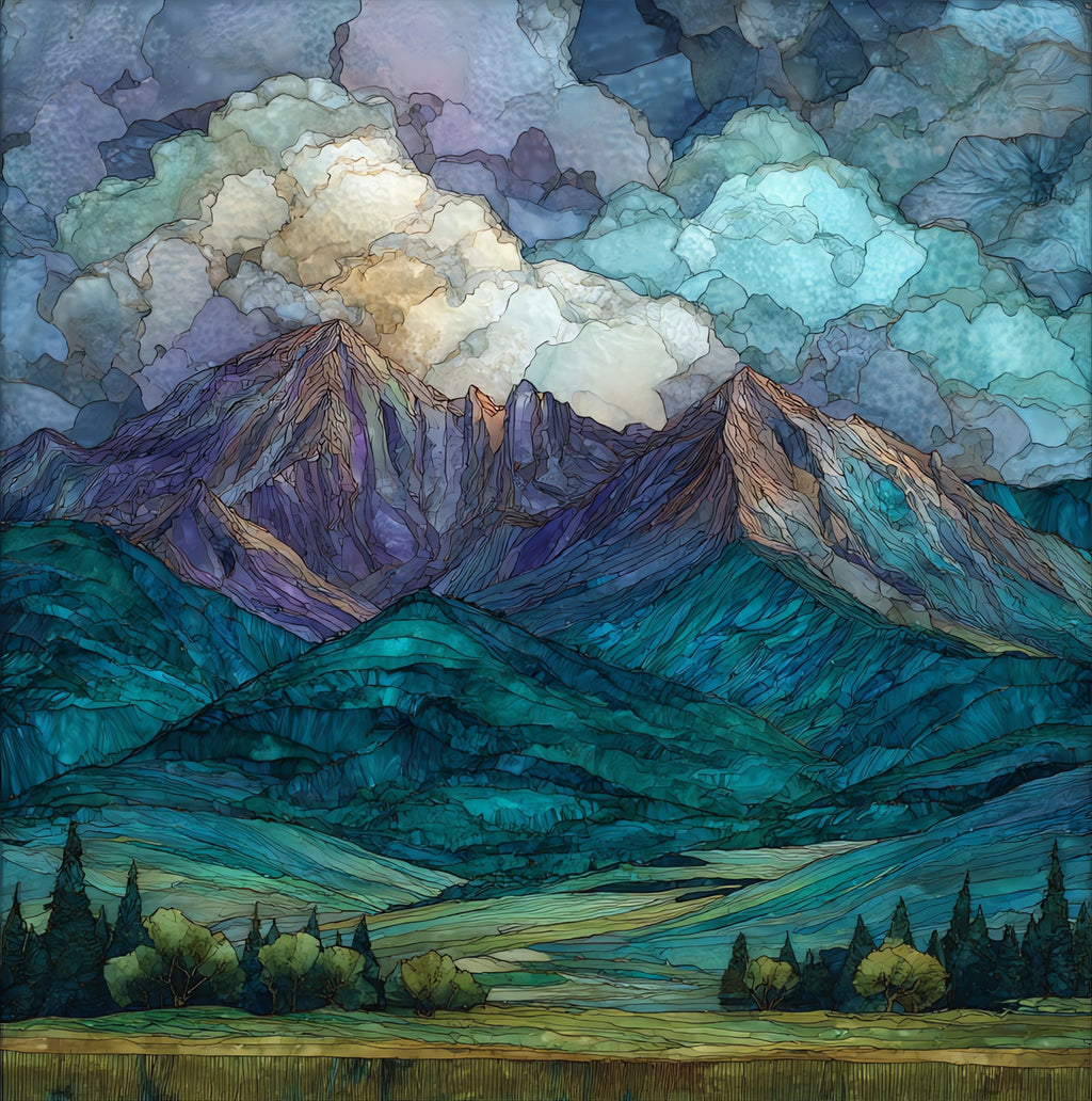 the Magdalena Mountains in — ceramic art tile