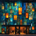Minnesota Orchestra Hall facade — ceramic art tile
