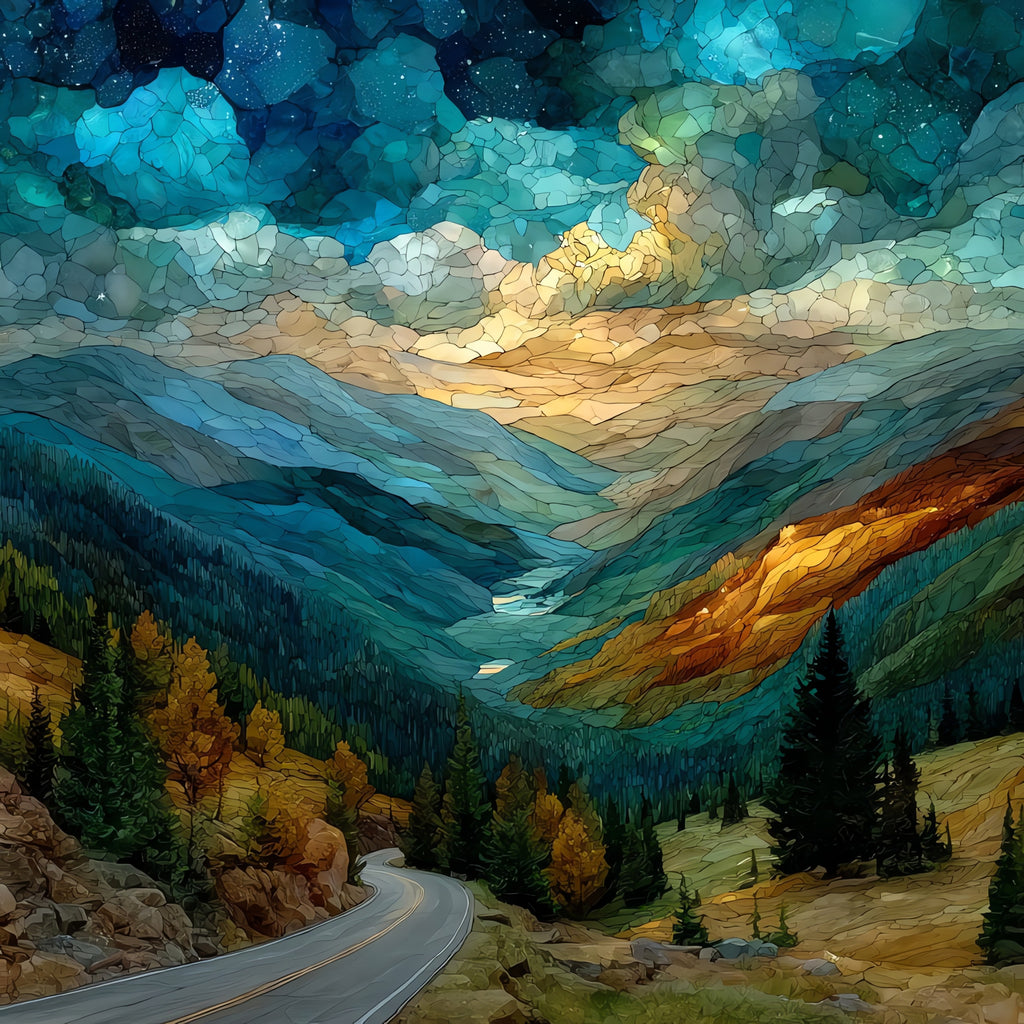 Many Parks Curve on — ceramic art tile