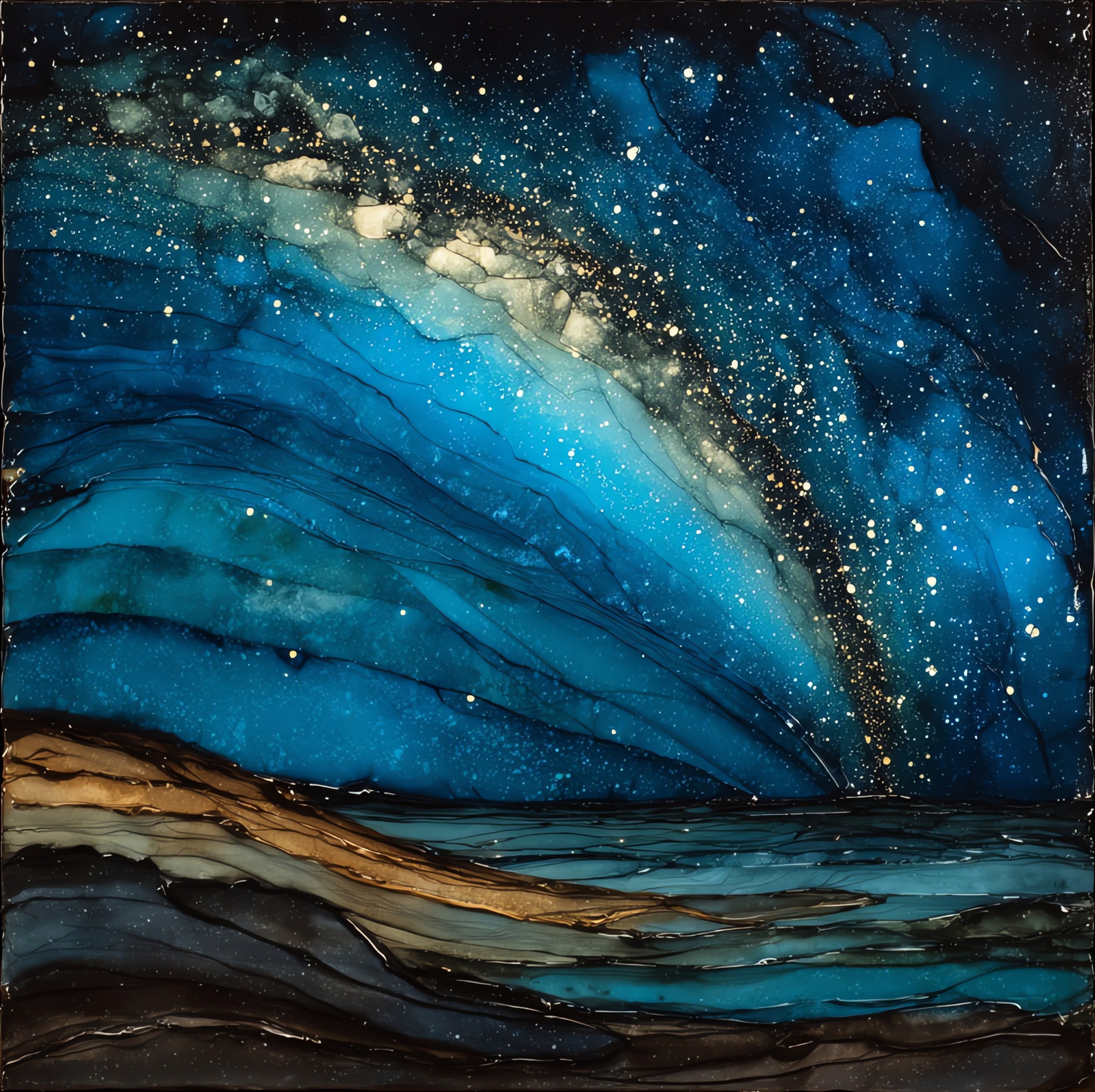 the Sleeping Bear Dunes — ceramic art tile