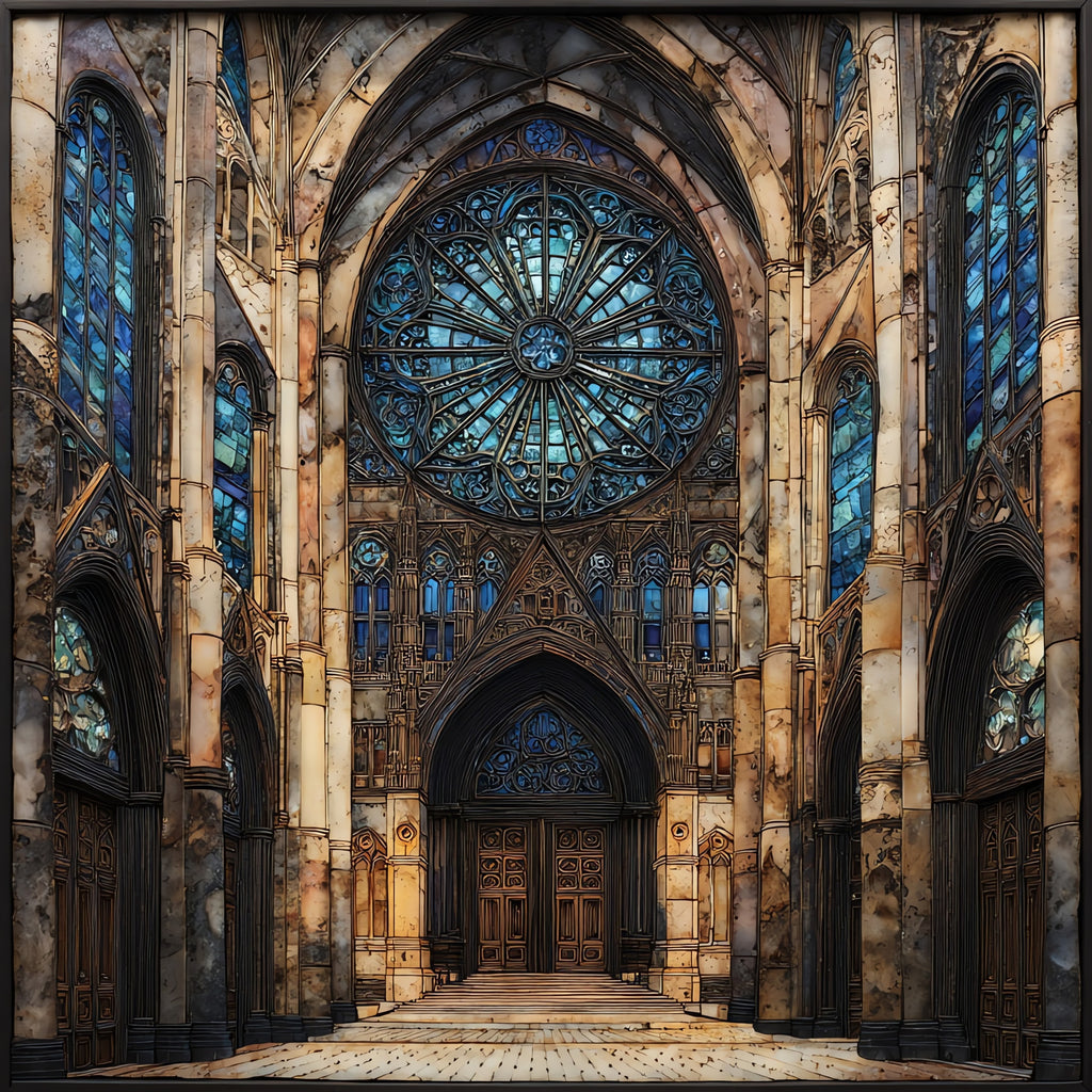 the Cathedral of St John the Divine in — ceramic art tile