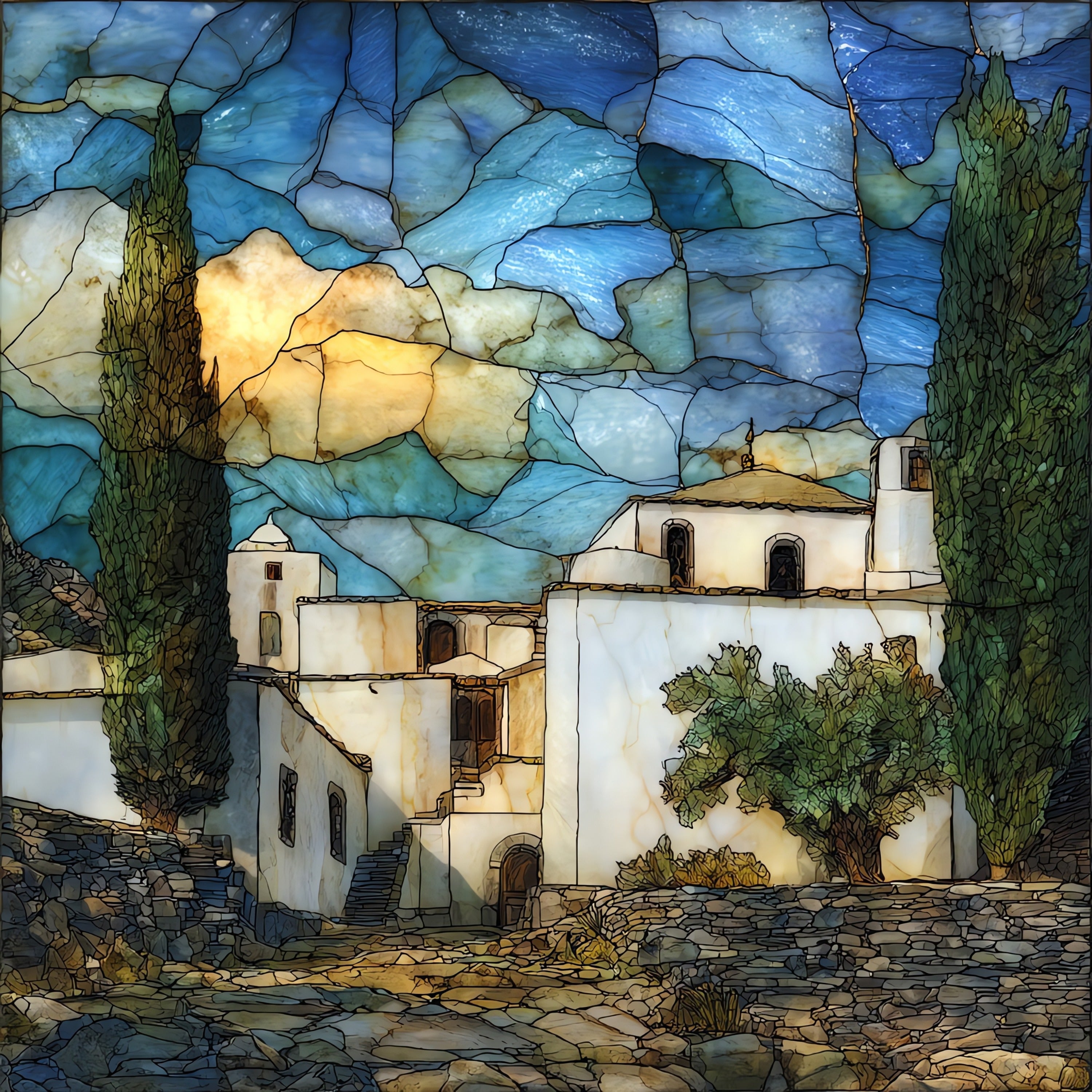 Monastery of Saint John of Patmos — ceramic art tile