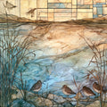 Lake Sakakawea — ceramic art tile