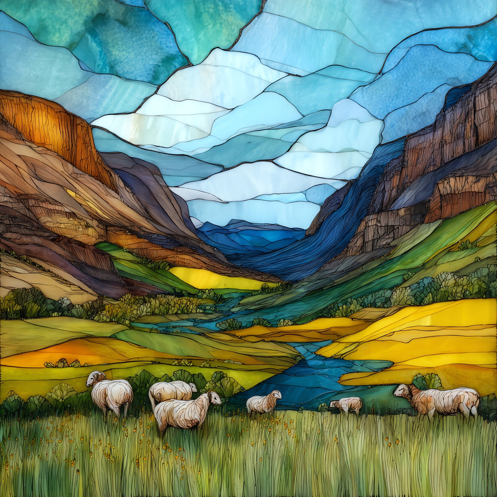 the Big Sheep Creek Backcountry Byway — ceramic art tile