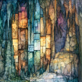 the Marengo Cave Crystal — ceramic art tile