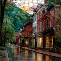 Damascus Appalachian Trail town — ceramic art tile