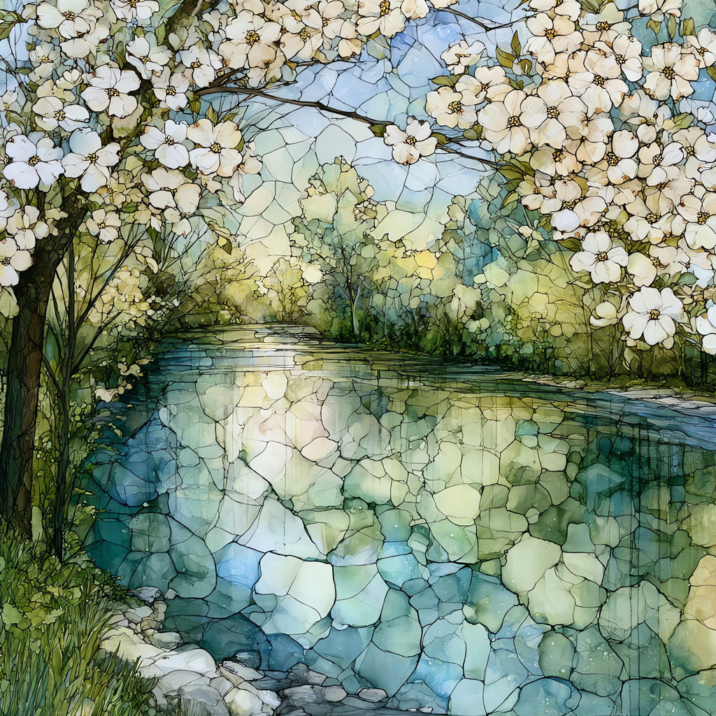 the Indianapolis White River — ceramic art tile