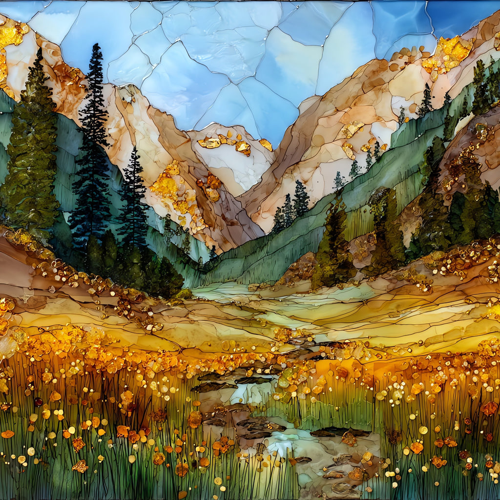 Hope Valley Autumn — ceramic art tile
