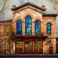 the Eureka Opera House — ceramic art tile