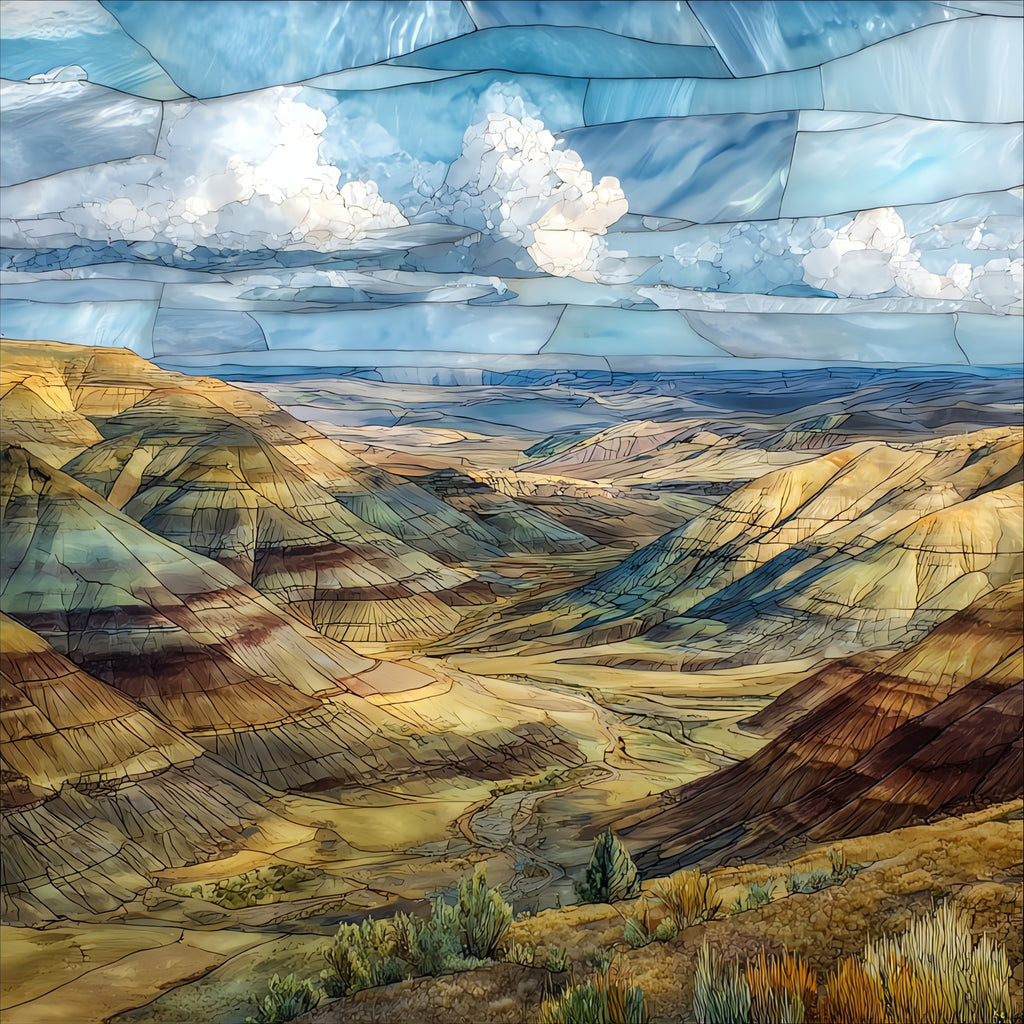 the Carroll Rim overlook — ceramic art tile