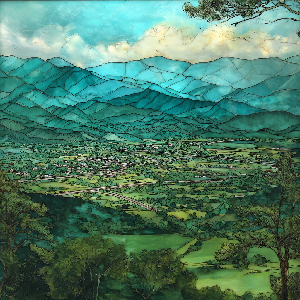 the Sevierville parkway view — ceramic art tile