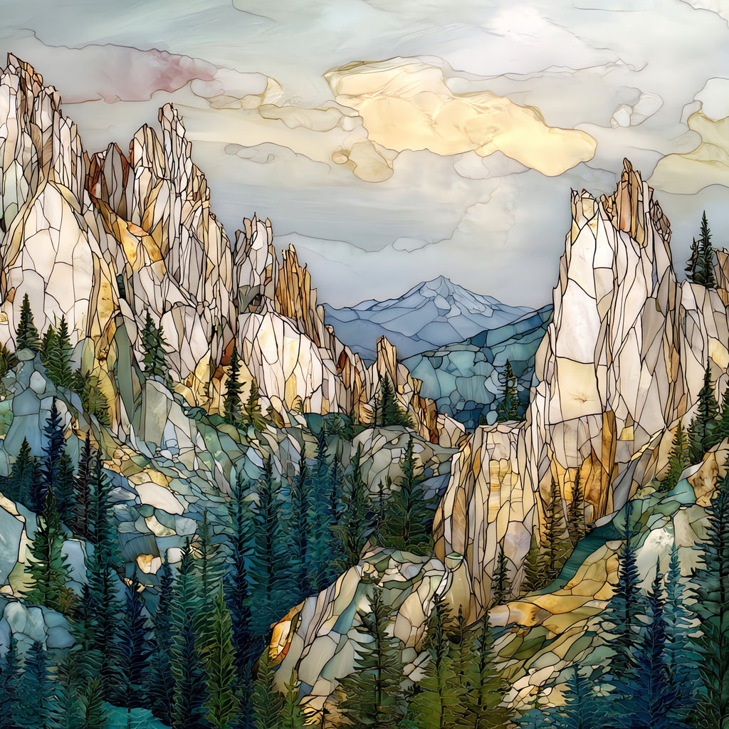 Castle Crags — ceramic art tile