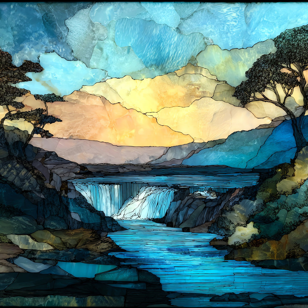 Great Falls of the Potomac — ceramic art tile