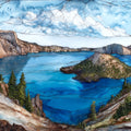 Garfield Peak summit — ceramic art tile