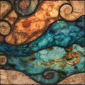 the Hot Springs Mammoth — ceramic art tile
