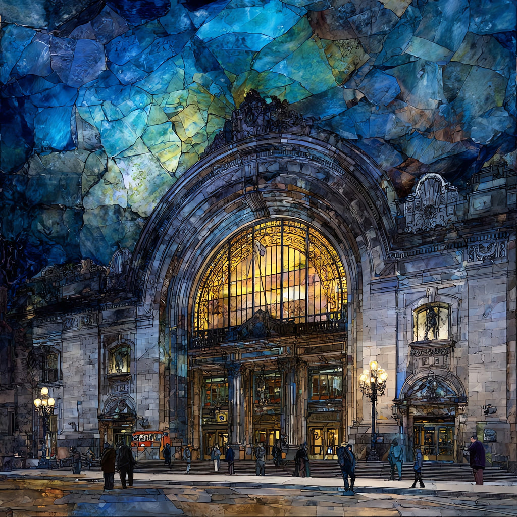 Pennsylvania Station — ceramic art tile