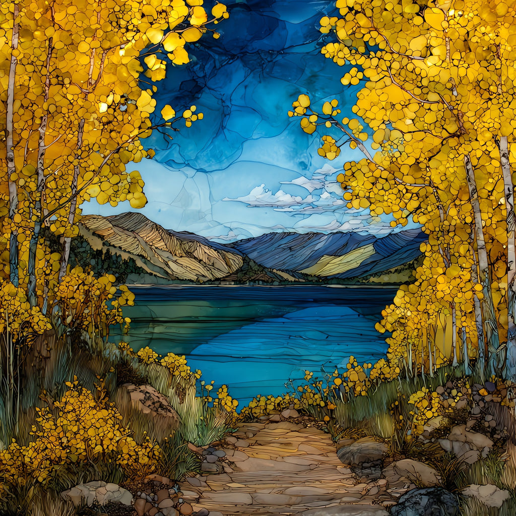 Spooner Lake — ceramic art tile