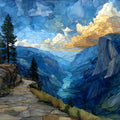 Dewey Point on the Pohono Trail — ceramic art tile