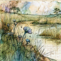 Pinhook Bog — ceramic art tile
