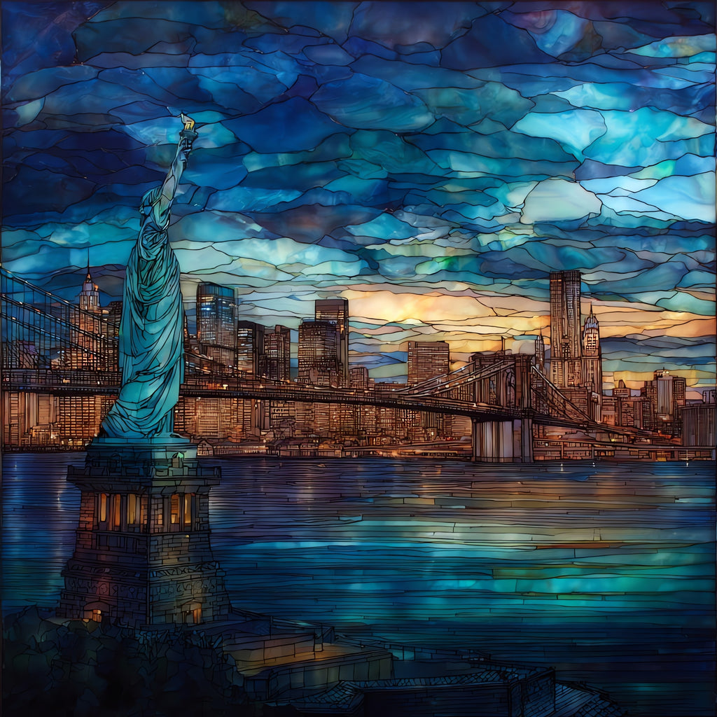 the Brooklyn Heights Promenade — ceramic art tile
