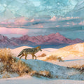 a coyote — ceramic art tile
