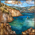 Holter Lake on the Missouri River — ceramic art tile