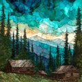 the Mount Le Conte summit — ceramic art tile