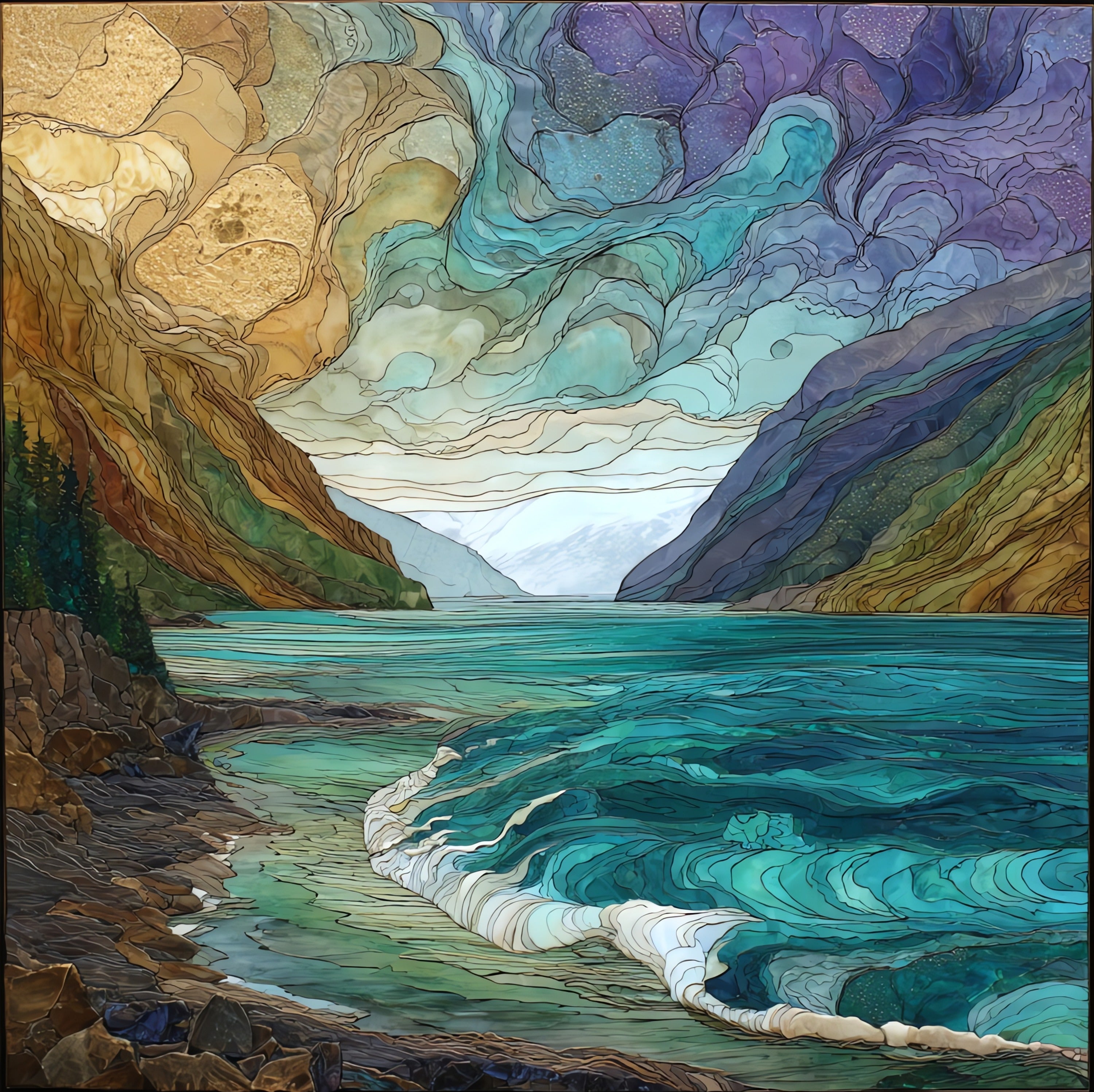 the bore tide — ceramic art tile