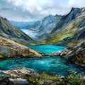 Crow Pass — ceramic art tile