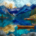 Holland Lake below the Swan Range — ceramic art tile