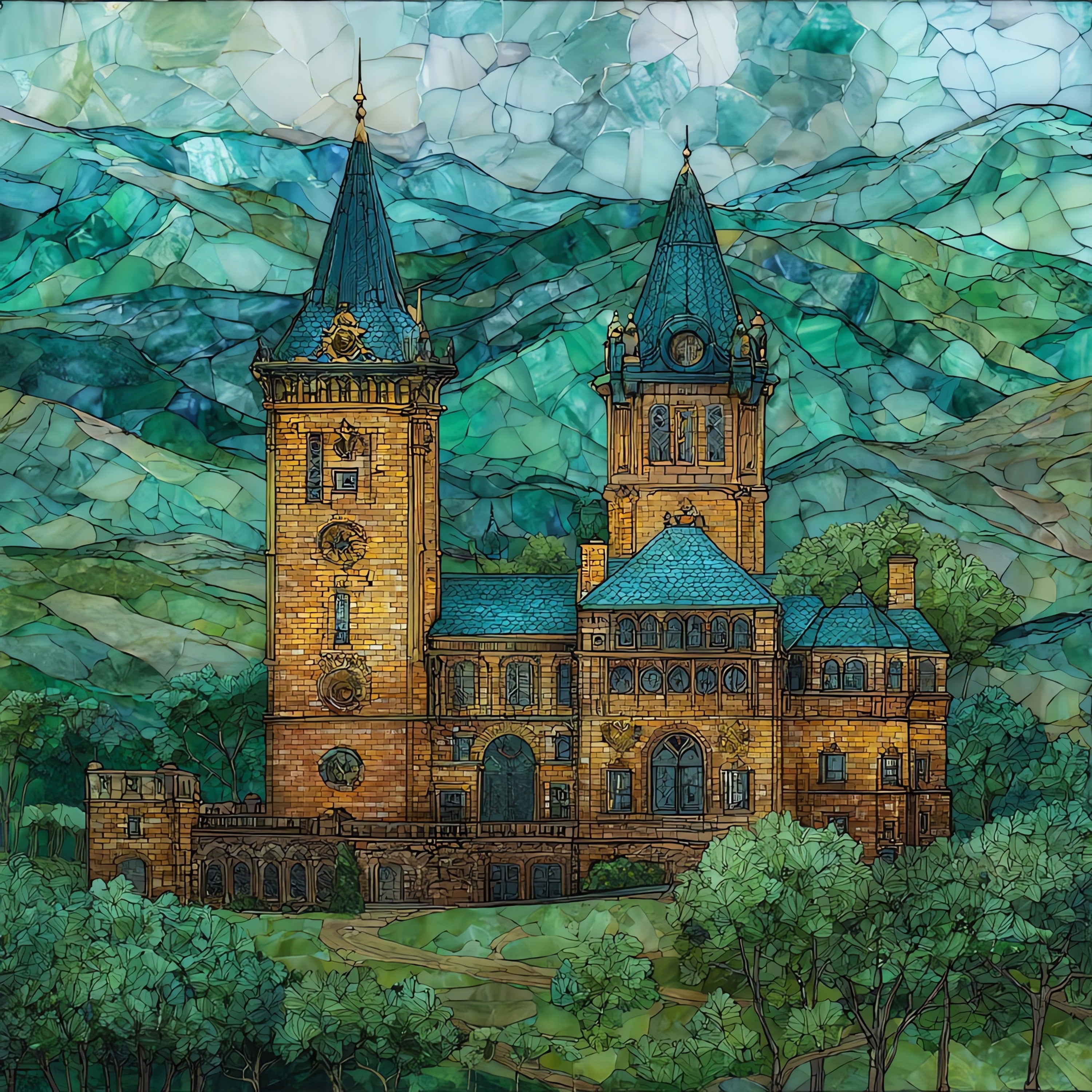Olana State Historic Site — ceramic art tile