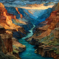 Grand Canyon Inner Gorge Schist and — ceramic art tile