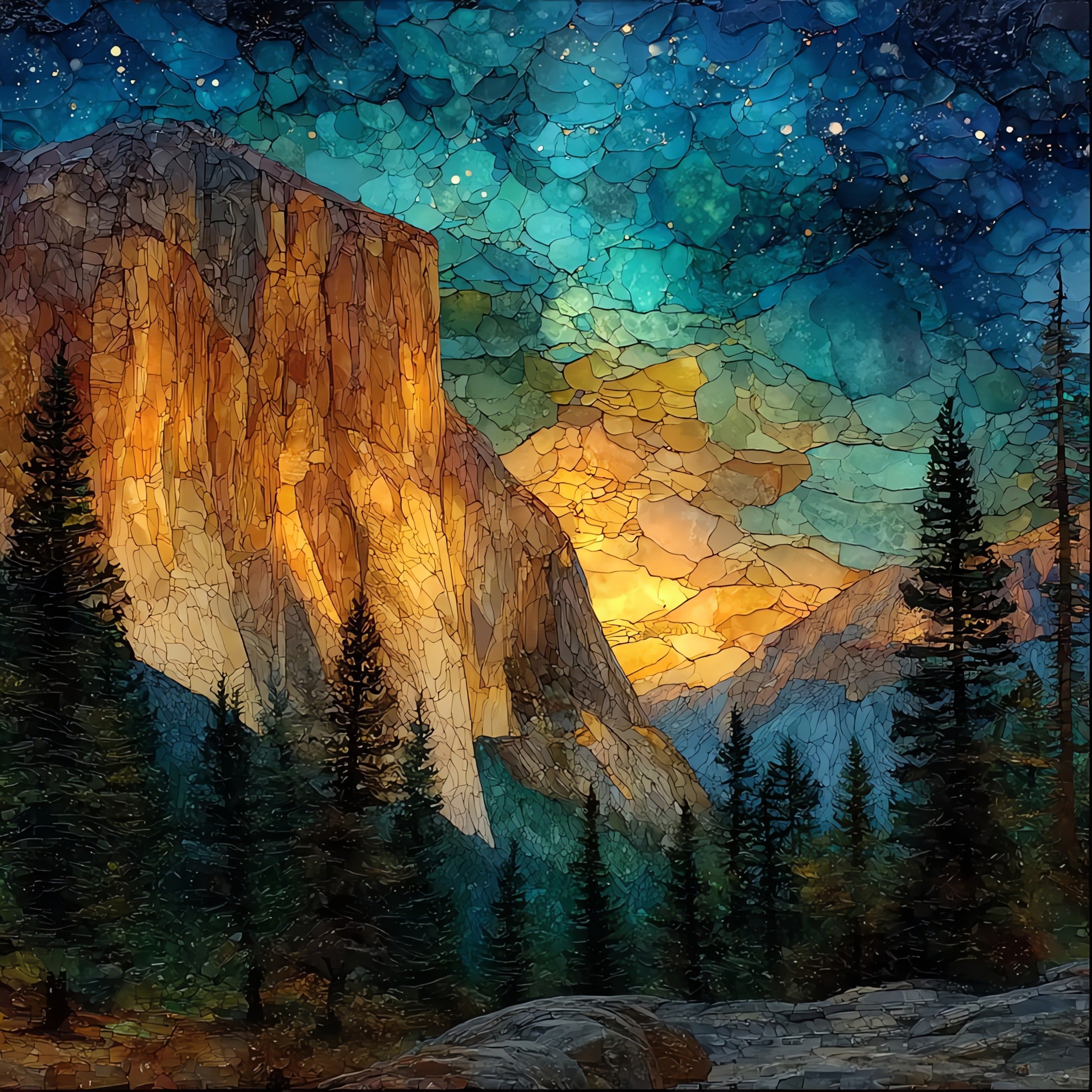 El Capitan along the — ceramic art tile