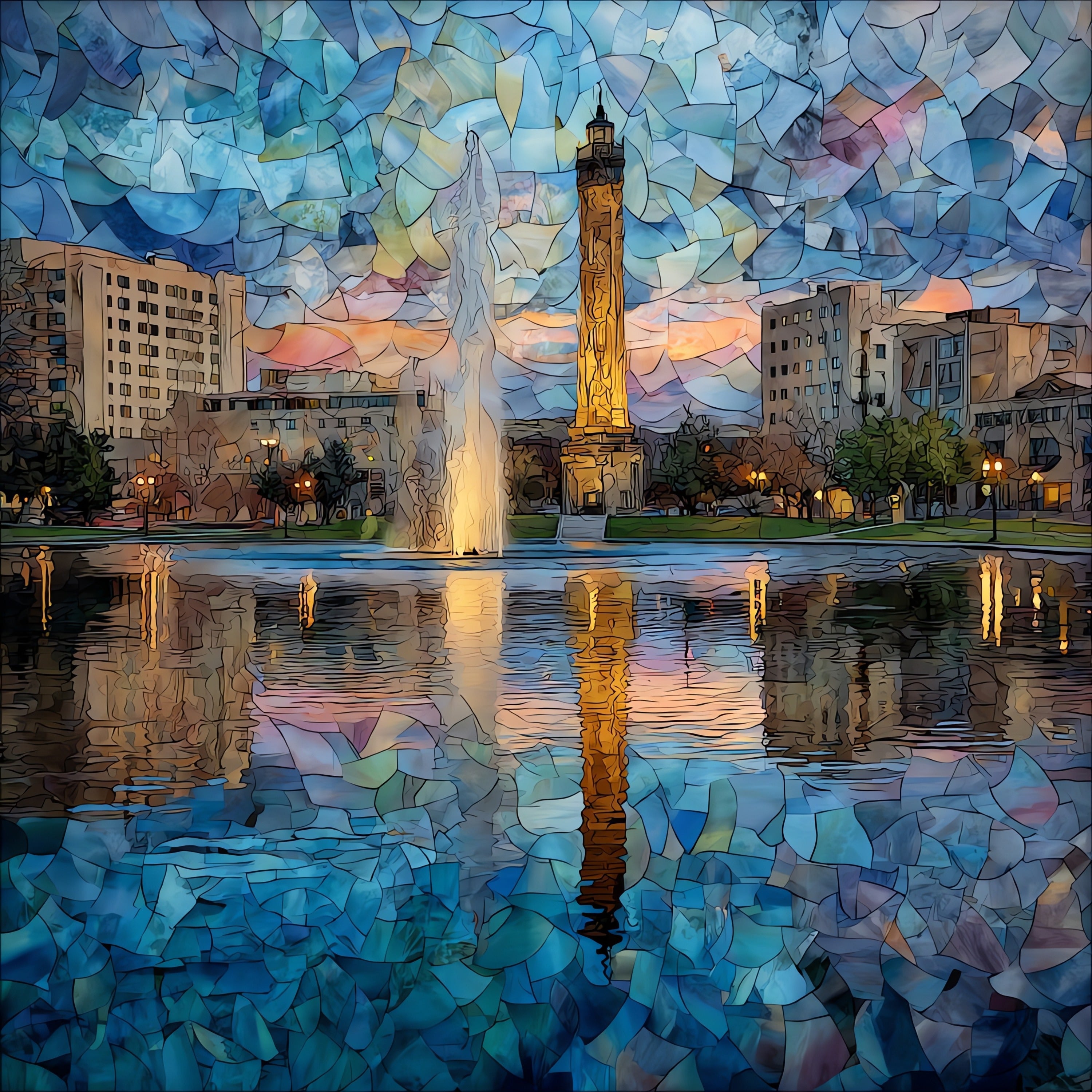 Heartland of America Park — ceramic art tile