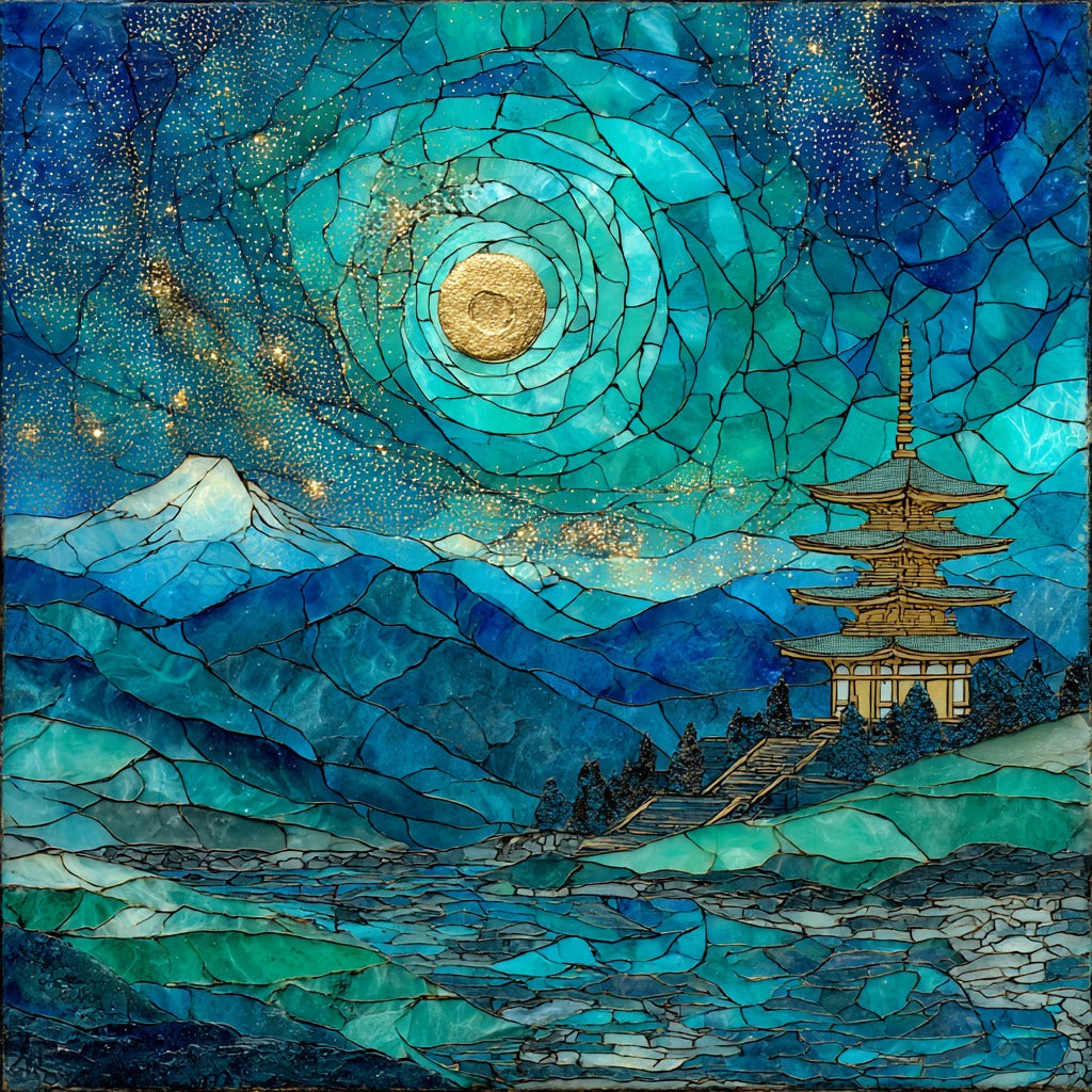 Mt Hiei Enryakuji Saito — ceramic art tile