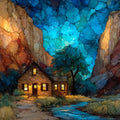 Phantom Ranch oasis — ceramic art tile