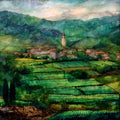 Vilafranca del Penedes Cava Country Vineyards — ceramic art tile