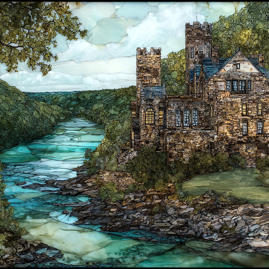 Gillette Castle — ceramic art tile