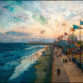 the Ocean City boardwalk — ceramic art tile